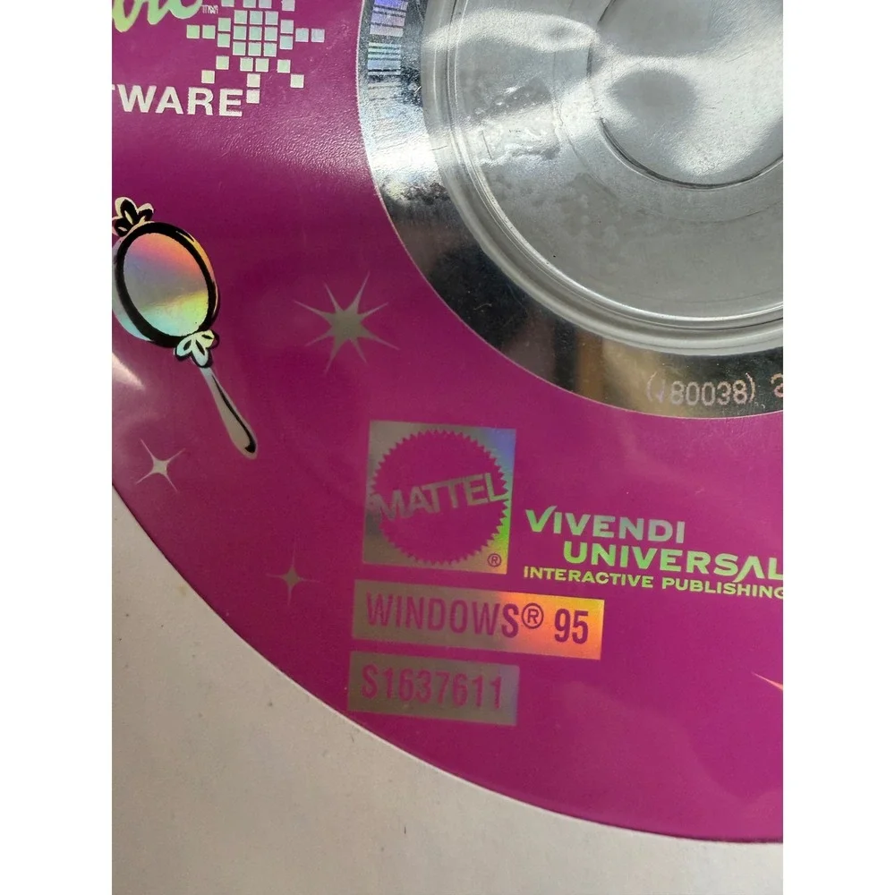 Barbie Magic Hair Styler PC CD-ROM Windows 95 Mattel Vivendi Retro Game S1637611